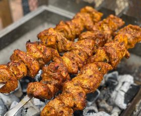 2 Seekh Chicken Achari Boti,
