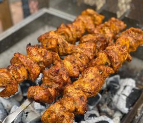 2 Seekh Chicken Achari Boti,