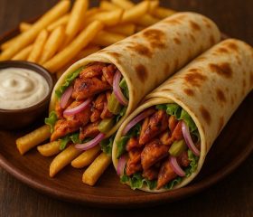 Chicken Garlic Mayo Roll